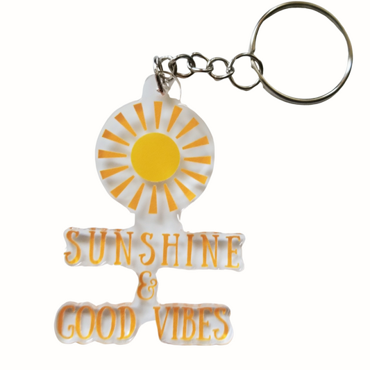 Sunshine & Good Vibes Key Chain