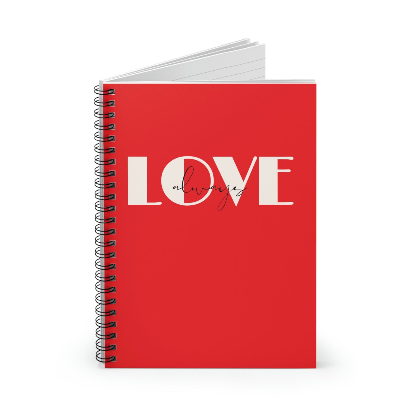 Love Always Red Spiral Notebook