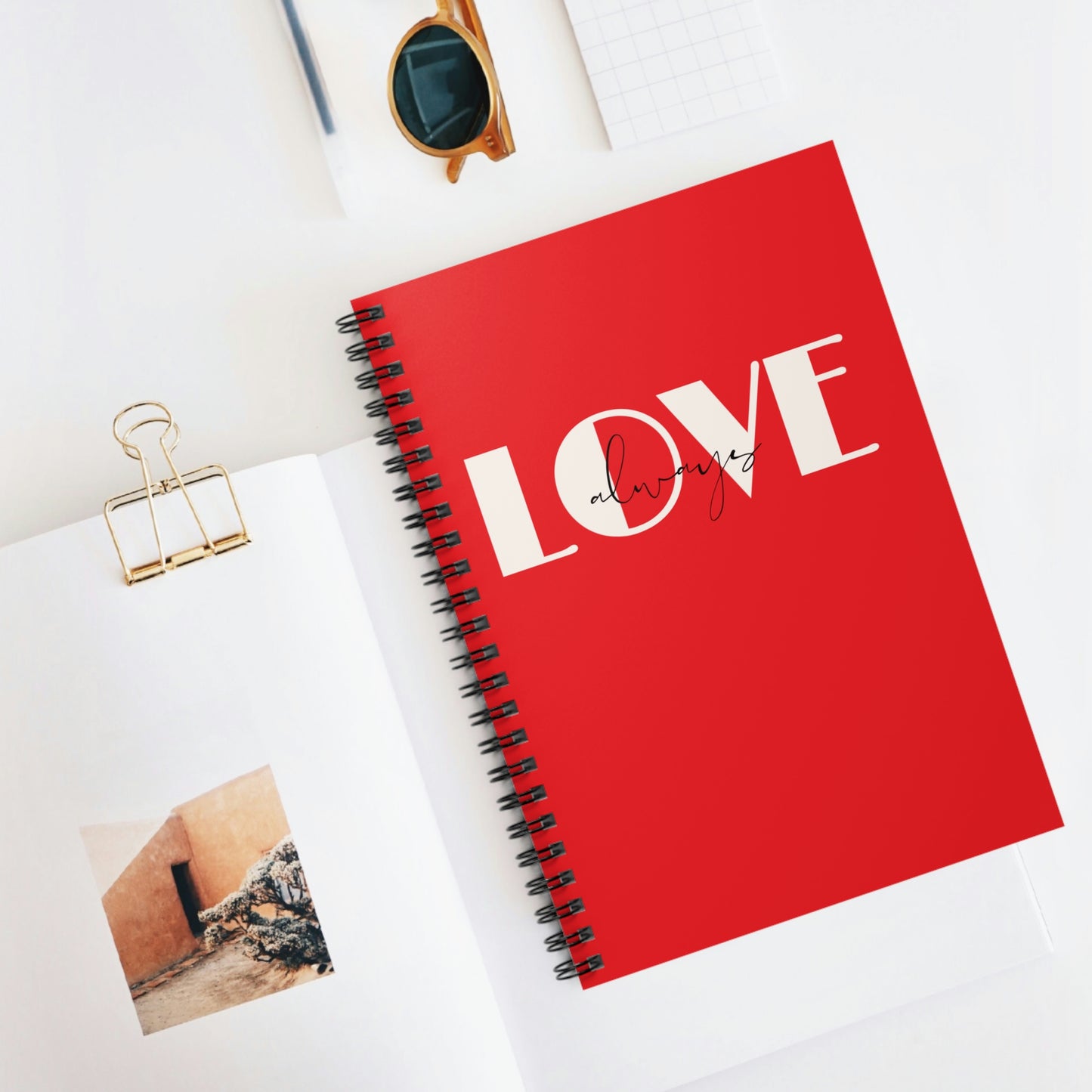 Love Always Red Spiral Notebook