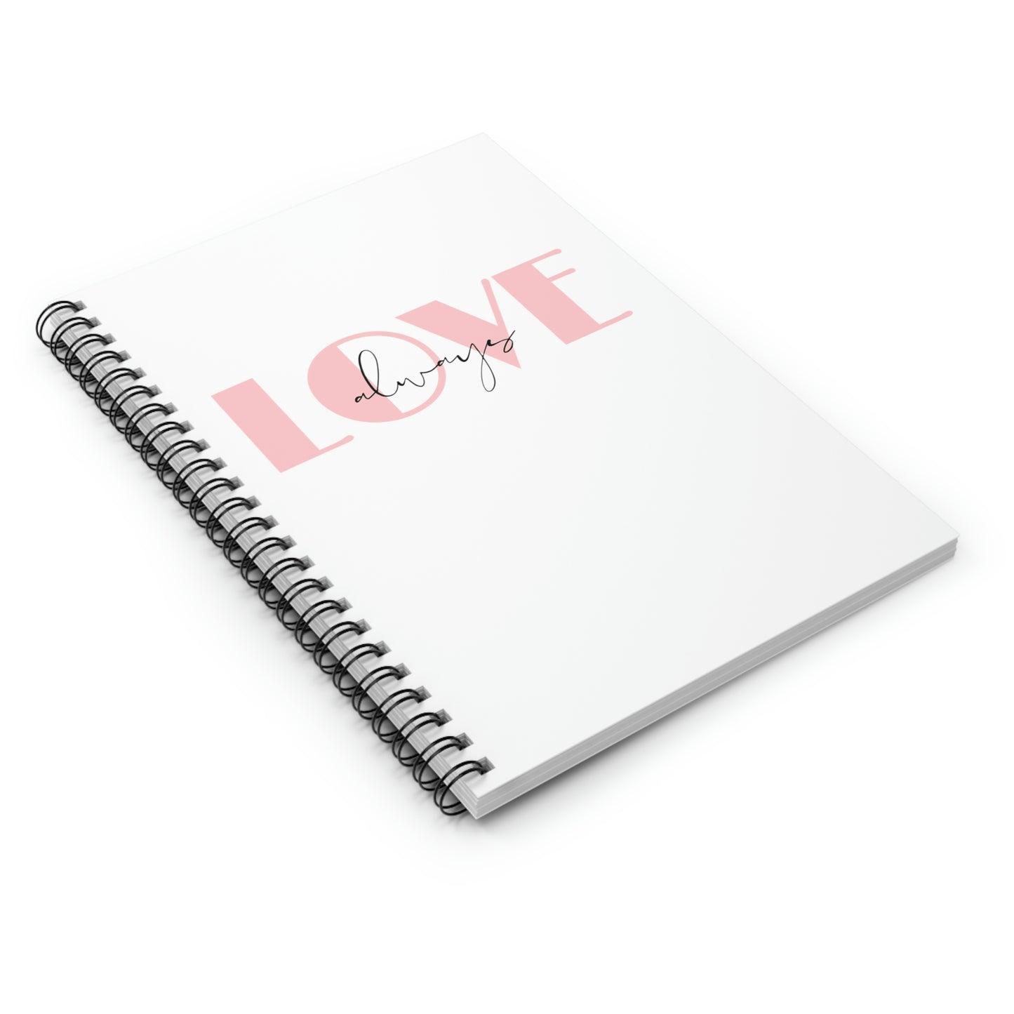 Love Always White Spiral Notebook