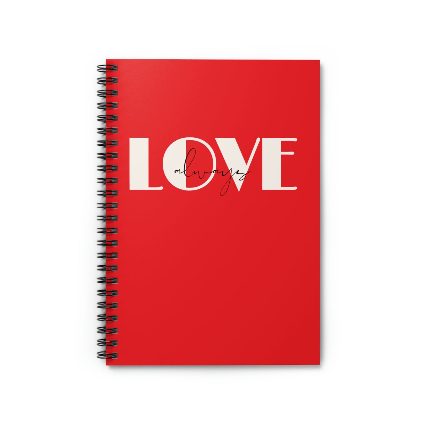 Love Always Red Spiral Notebook