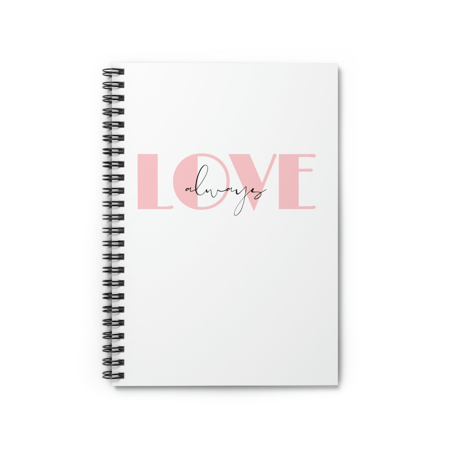 Love Always White Spiral Notebook