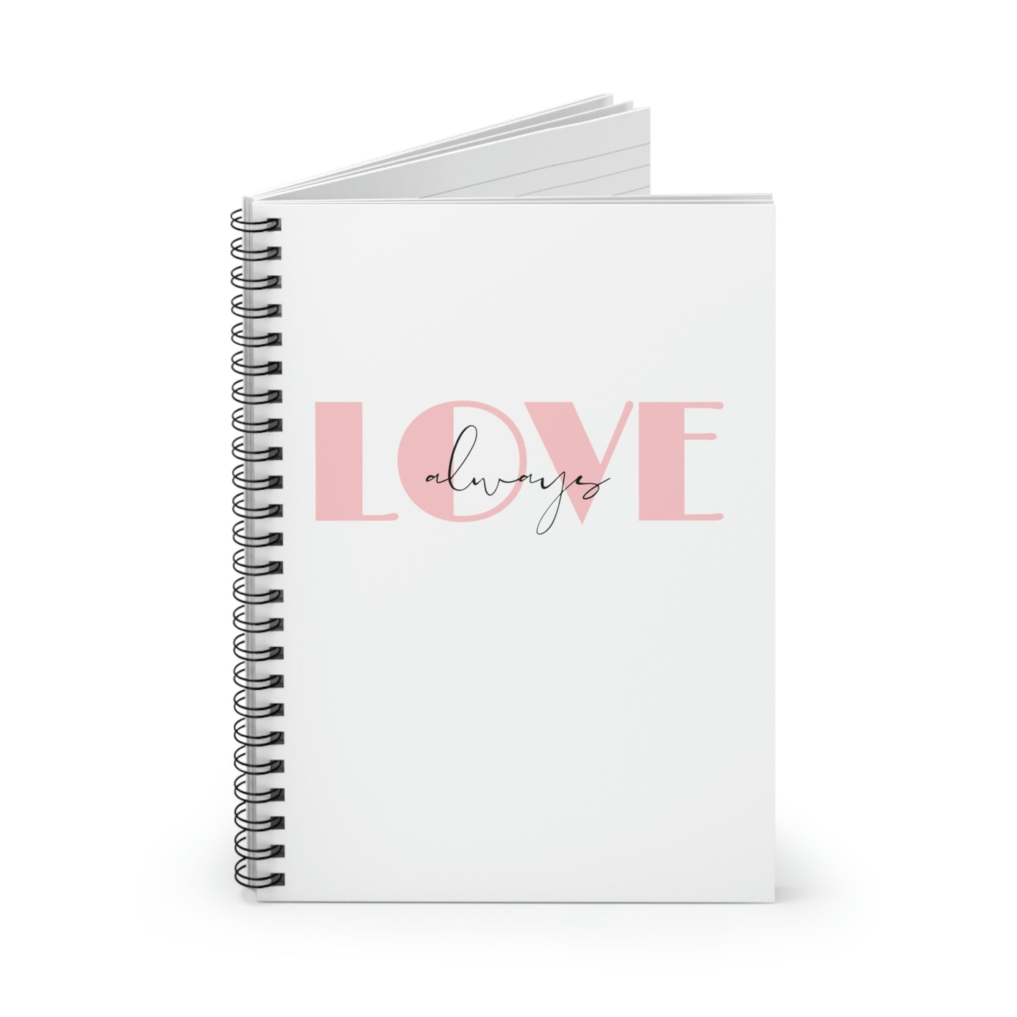 Love Always White Spiral Notebook